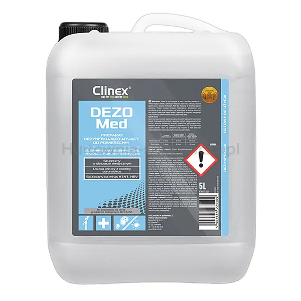 Preparat Clinex Dezomed, Dezynfekująco-Myjący Do Powierzchni, 5L