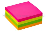 Kostka samoprzylepna Q-CONNECT, 76x76mm, 1x400 kart., 4 kolory, neonowa - 2