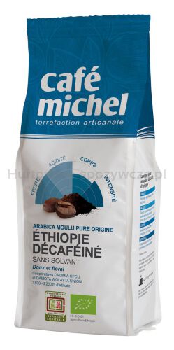 Kawa Mielona Bezkofeinowa Arabica 100 % Etiopia Fair Trade Bio 250 G - Cafe Michel [BIO]