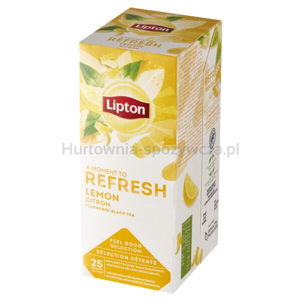 Herbata LIPTON Feel Good Selection, Refresh, cytryna, 25 kopert - 2