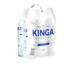 Woda mineralna KINGA SPARCLINO, gazowana, 1,5l, kaucja x 6 sztuk
