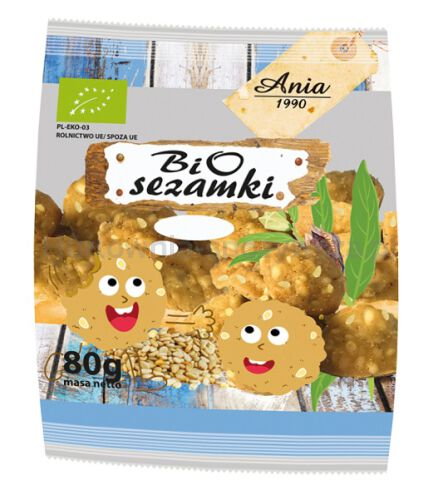 Ciastka Z Sezamem Bio 80 G - Bio Ania [BIO]