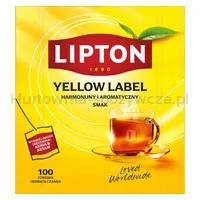 Herbata LIPTON czarna, Yellow Label, 100 torebek