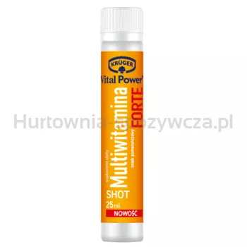 Krüger Vital Power® Shot Multiwitamina Forte, płyn w ampułkach, 25 ml.