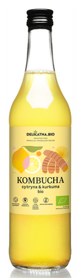 Kombucha Z Kurkumą I Cytryną Bio 500 Ml - Delikatna [BIO]