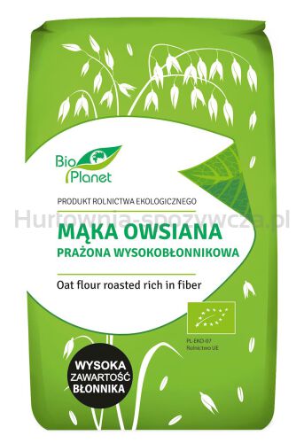 Mąka Owsiana Prażona Wysokobłonnikowa Bio 400 G - Bio Planet [BIO]