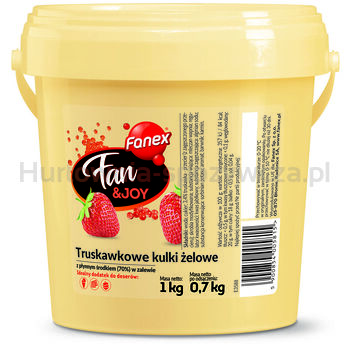 Fanex FanJoy Truskawkowe Kulki Żelowe 1 Kg/0,7 Kg