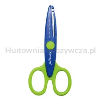 Nożyczki szkolne KEYROAD Craft, ozdobne, zygzak, 14 cm, display, mix kolorów - 4