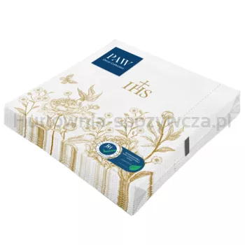 PAW Serwetki 3 ply 1/4 Lunch 33 cm x 33 cm Birds &amp Peonies Elegance 20 szt.