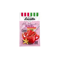 Kisiel Truskawka Z Wanilią - Z Kawałkami Owoców Lucatto 31,5G