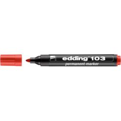 Marker Permanentny E-103 Edding, Czerwony
