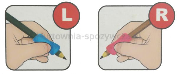 Uchwyt ergonomiczny KEYROAD Pencil Grip, 2szt., blister, mix kolorów - 2