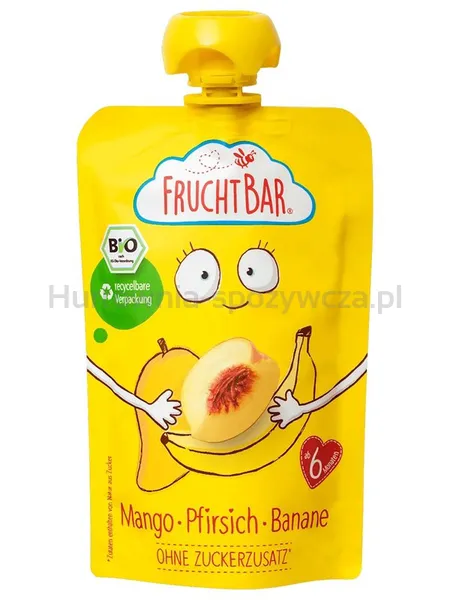 Mus mango, brzoskwinia, banan BIO 100 g