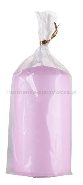 Donau HOME Świeca słupek Standard Lakier, 60x115mm, różowy perła mat