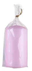 Świeca słupek DONAU HOME Standard Lakier, 60x115mm, różowy perła mat