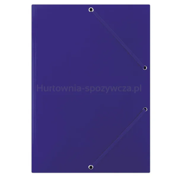 Donau Teczka z gumką karton, A4, 400gsm, 3-skrz., niebieska 