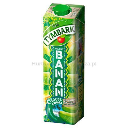 Tymbark Napój Owoce Świata Wieloowocowy Zielony Banan 1 L