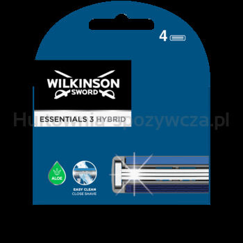 Wilkinson Sword Essentials 3 Hybrid wkłady do maszynki 4 szt.