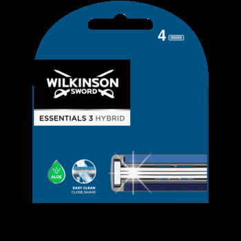 Wilkinson Sword Essentials 3 Hybrid wkłady do maszynki 4 szt.