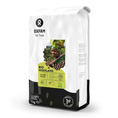 Oxfam Kawa Ziarnista Arabica/Robusta Wysokogórska Fair Trade Bio 1 Kg [BIO]