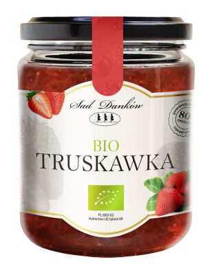 Truskawka 80 % Z Cukrem Trzcinowym Bio 270 G - Sad Danków [BIO]