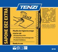 Mydło w płynie biobójcze TENZI, bezzapachowe, Sapone Dez Extra, 5l - 2