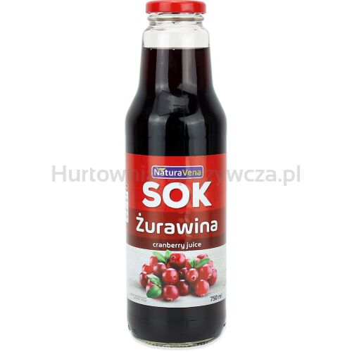 Sok Z Żurawiny 100 % 750 Ml - Naturavena [BIO]