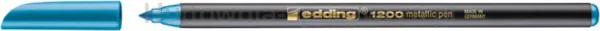 Edding Pisak z cienką końcówką e-12001-3mm, metaliczny niebieski 