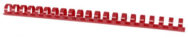 Grzbiety do bindowania OFFICE PRODUCTS, A4, 19mm (165 kartek), 100 szt., czerwone