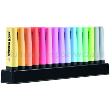 Stabilo Zakreślacz BOSS ORIGINAL Pastel podstawka na biurko 15 szt.