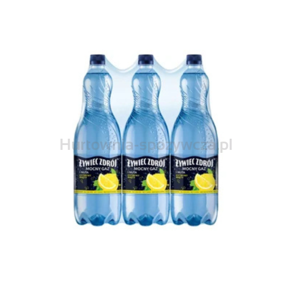 Woda Żywiec Zdrój Mocny Gaz i nuta Cytryny i Mięty 1,5l