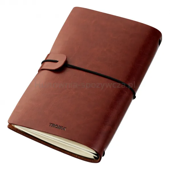 Notatnik TROIKA Travel Journal, brązowy