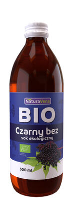 Sok Z Czarnego Bzu 100 % Bio 500 Ml - Naturavena [BIO]