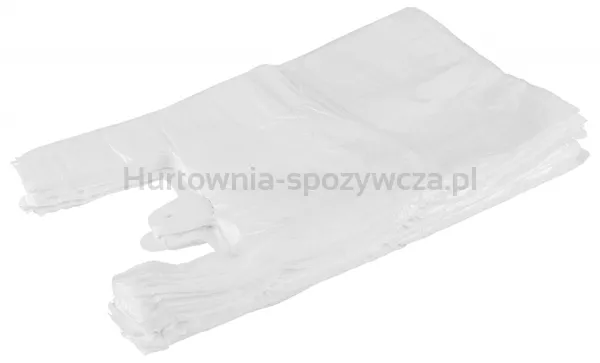 Sarantis Reklamówka HDPE, normal, 22/5/38 cm, 6 mikr., 200 szt., biała