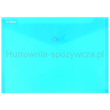 Donau Teczka kopertowa zatrzask PP A4 180mikr niebieska