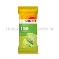 Sonko Wafle ryżowo-kukurydziane o smaku limonki 70g