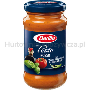 Barilla Sos Pesto Rosso Gęsty Sos Do Makaronu Z Pomidorami Serem I Orzechami 200 G