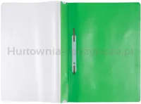 Skoroszyt OFFICE PRODUCTS, PP, A4, miękki, 100/170mikr., wpinany, zielony - 2