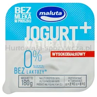 Maluta Jogurt Naturalny Wysokobiałkowy 0% Tłuszczu B/Laktozy 180g