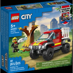 Klocki LEGO City Fire 60393 Wóz strażacki 4x4 – misja ratunkowa