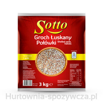 Sotto Groch Łuskany Połówki 3Kg