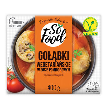 So Food Gołąbki Wegetariańskie W Sosie Pomidorowym 400G