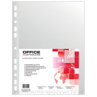 Koszulki Na Dokumenty Office Products, Pp, A4, Groszkowe, 40Mikr., 100Szt.