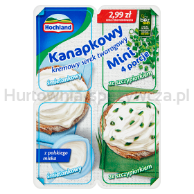 Hochland Kanapkowy Mini Śmietankowy + Ze Szczypiorkiem 120 G