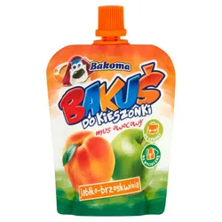 Bakoma Bakuś Do Kieszonki Mus Owocowy Jabłko-Brzoskwinia 90G