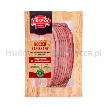 Pekpol Boczek zapiekany w karmelizowanej glazurze plastry 100 g