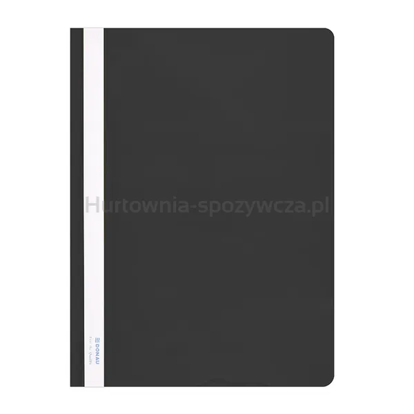 Donau Skoroszyt Pvc, A4, Twardy, 150/160Mikr., Czarny 