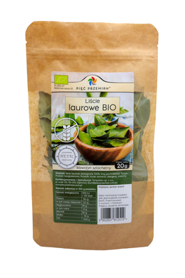 Pięć Przemian Liść Laurowy Bezglutenowy Bio 20 G [BIO]