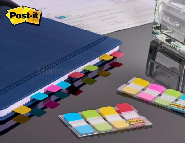 Post-It Zakładki indeksujące do archiwizacji (676-AYPV), PP, silne, 15,8x38,1mm, 4x10 szt., mix kolorów  - 4