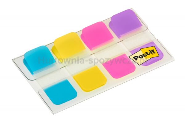 Post-It Zakładki indeksujące do archiwizacji (676-AYPV), PP, silne, 15,8x38,1mm, 4x10 szt., mix kolorów  - 2